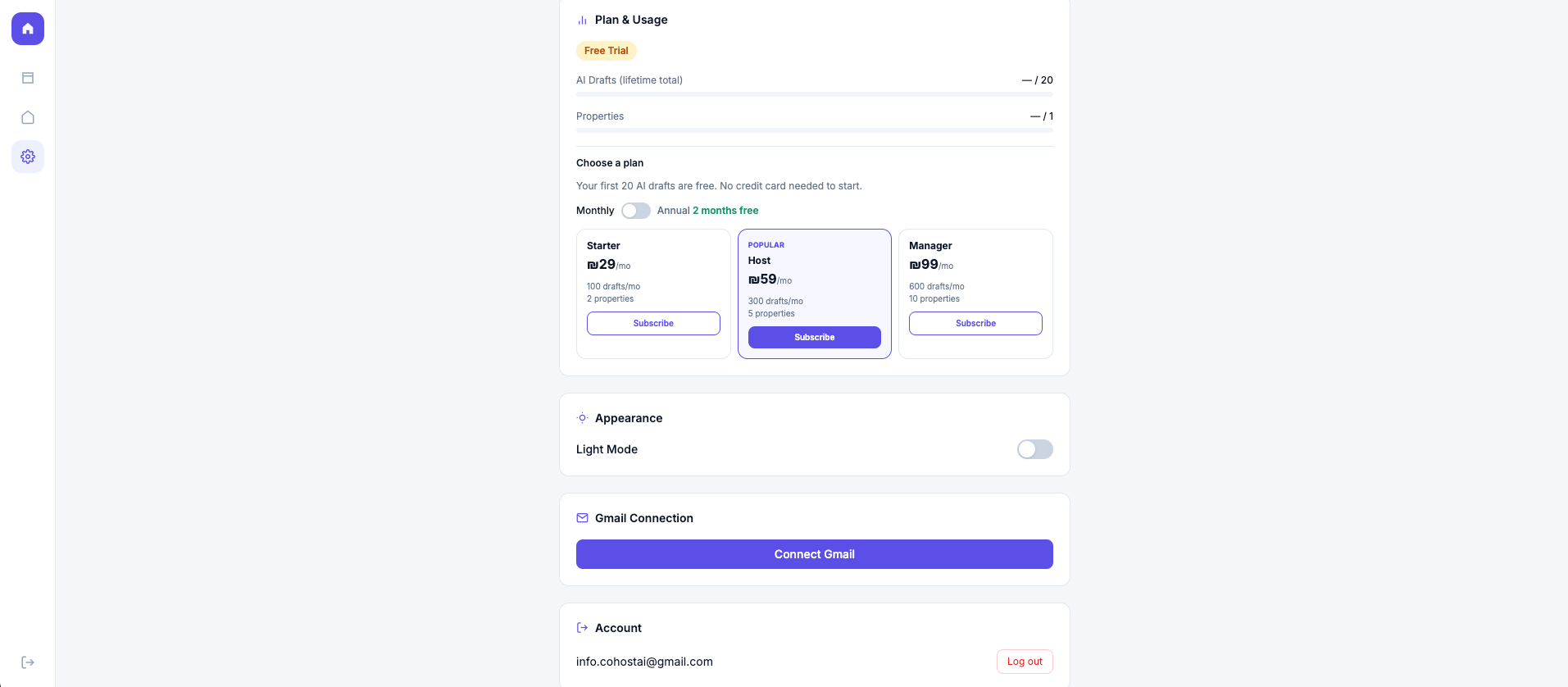 Connect Gmail